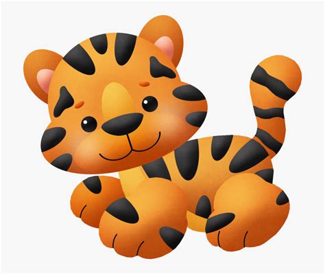 Transparent Baby Tiger Png Baby Jungle Animals Cliparts Free