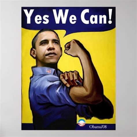 Yes We Can Poster Zazzle