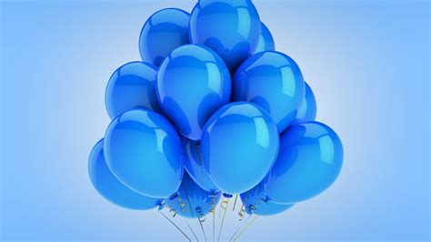 A Bunch Of Blue Balloons Wallpapers And Images Wallpapers Pictures