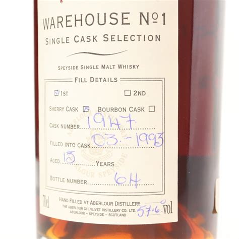 Aberlour 1993 Warehouse No1 Sherry Cask Whisky Auctioneer