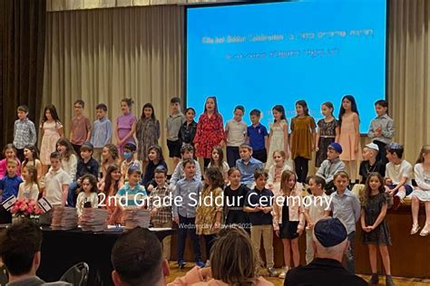 2nd Grade Siddur Ceremony