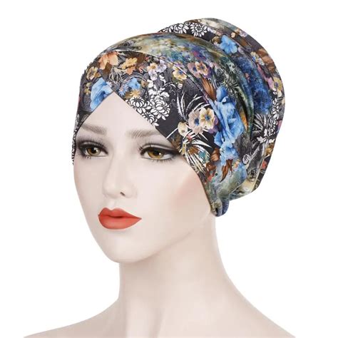 New Fashion Print Ladies Hijab Caps Leopard Muslim Cotton Indian Bonnet