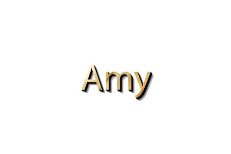 Amy 3d Name Mockup 14575730 Png