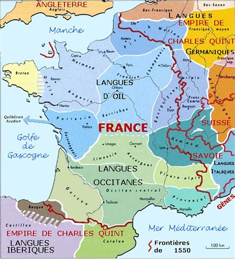 Histoire De France Language Map France Map History Geography