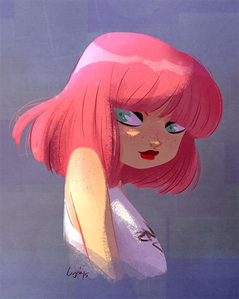 Pink Hair Lujanfernandezartwork Characters With Pink Hair Girl With