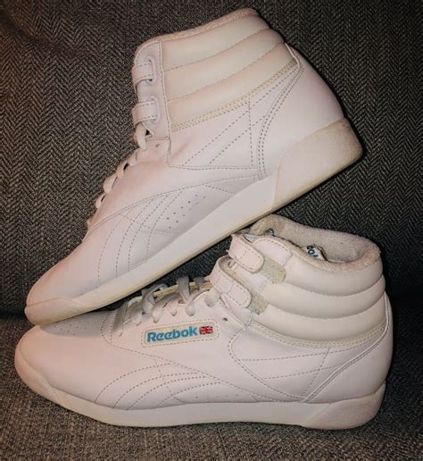 Vintage 80s Reebok Classic Freestyle Fitness High Top Sneaker White