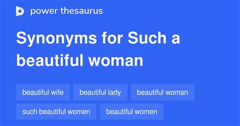 Such A Beautiful Woman Synonyms 226 Words And Phrases For Such A