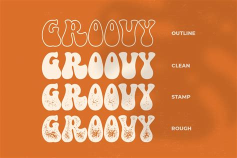 Retro Groovy Font Free Font Personal Use By Hansco Studio On Dribbble