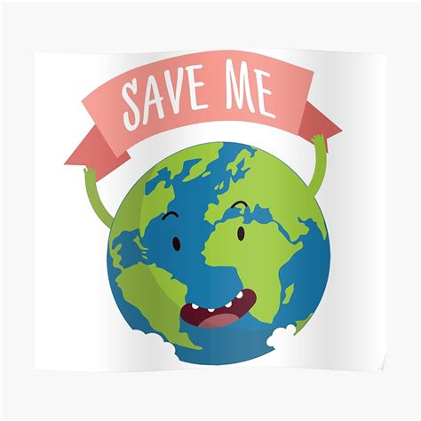 Poster Save Earth Coretan
