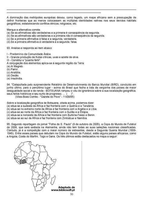 Atividade De Geografia 8 Ano Pdf Educa