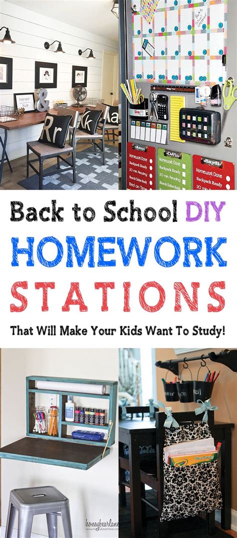 Back To School Diy Homework Stations That Will Make Your Kids Want To