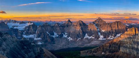 Sunrise Over The Valley Of The Ten Peaks Rcampingandhiking