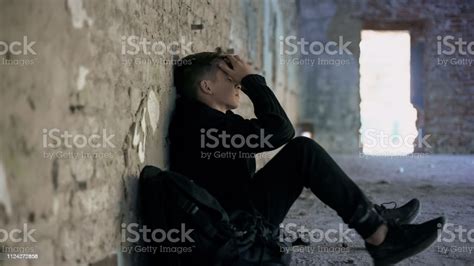 Depressed Teen Hiding From Bullying In Abandoned House Difficult