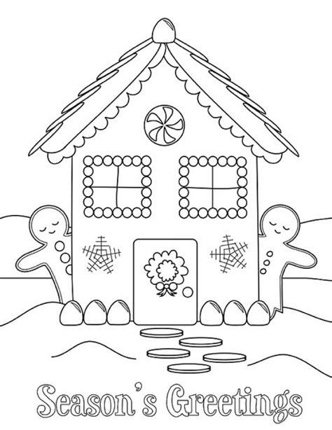 Simple coloring pages for preschool toddlers and kids coloring. Get This Easy Preschool Printable of Gingerbread House ...