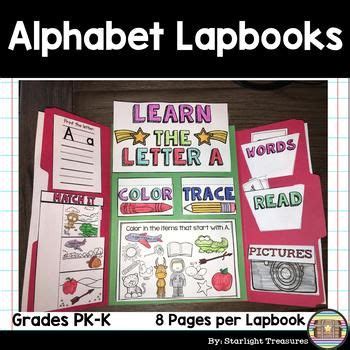 Alphabet Lapbooks For Early Learners A Z Lapbook Letter A Words