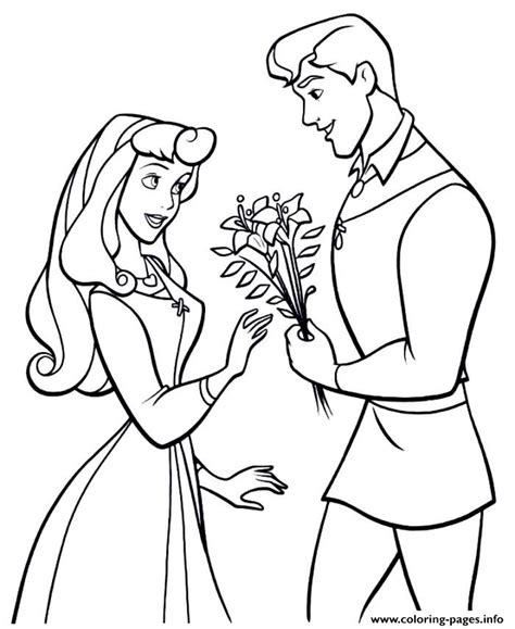 Print, color and enjoy these queens, prince and princess coloring pages! Princess Sleeping Beauty And Prince Coloring Pages Printable