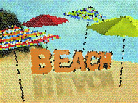 Mosaic Beach Digital Art By Nina Bradica Fine Art America