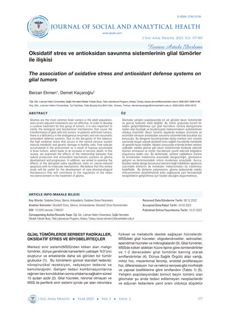 Pdf The Association Of Oxidative Stress And Antioxidant Defense