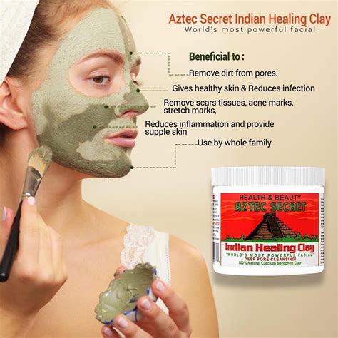 Aztec Secret Indian Healing Clay Mask 454g Beauty Mind Ll Beauty