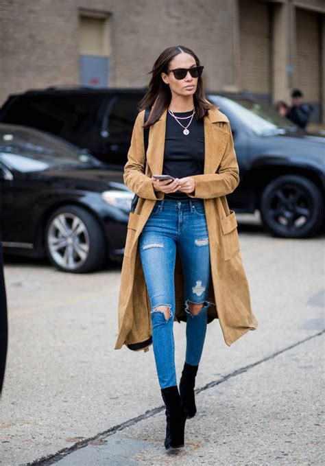 the 7 pairs of jeans every woman should have in her wardrobe fashion suede trench coat coat