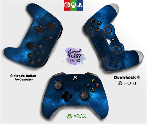 Navy Blue Sky Skin For Pro Controller Starry Night Space Vinyl Your