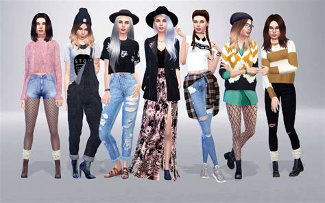 Simfame Lookbook 7 Urban Outfitters Inspired Outfit 1 Hair By