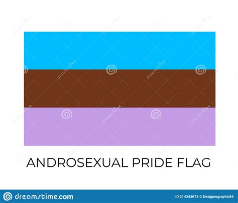 androsexual pride rainbow flags symbol of lgbt community vector flag sexual identity stock