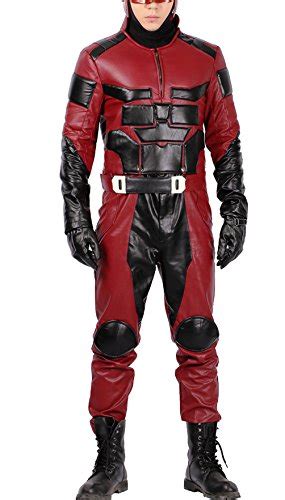 Daredevil Costume Deluxe Top Pants Outfit Adult Halloween Superhero