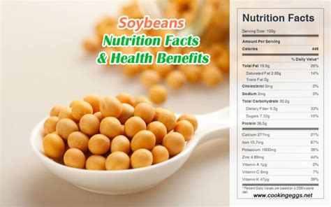 Soybean Nutrition Facts And Health Benefits Cookingeggs