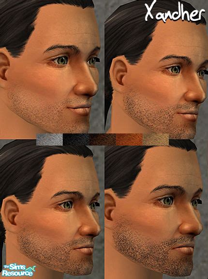 The Sims Resource Barbate Default Replacement Facial Hair Stubble