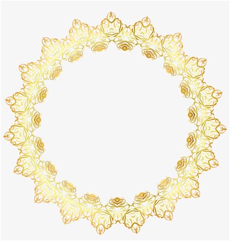 Gold Abstract Elegant Frame No Background Icons Png Transparent