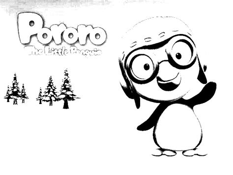 Pororo And Friends The Little Penguin Coloring Pages
