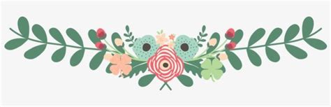 Floral Page Divider Png Flower Border Clipart Page Dividers