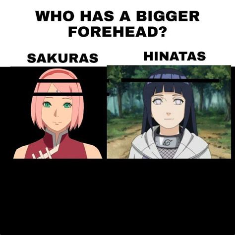 Proof That Sakura Has A Bigger Forehead In Naruto Uzumaki Art Naruto Facts Narusaku