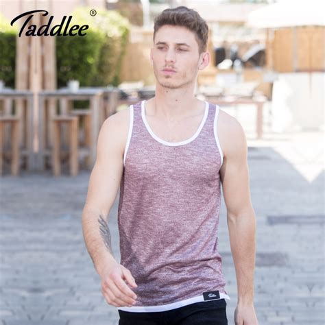 Taddlee Brand Men S Tank Top Cotton Solid Color Tee Shirts Sleeveless