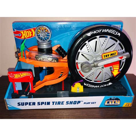Hot Wheels City Super Spin Tire Shop Playset On Sale Big Box