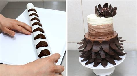 Easy Chocolate Decoration Cake By Cakesstepbystep Pasta De Chocolate