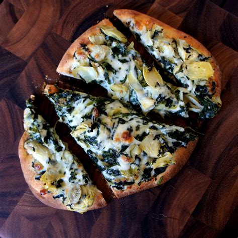 The longest part of the recipe is the rising time!this recipe was inspired by a vegan food tour i attended with vibe israel this past march. Spinach and Artichoke Flat Bread Pizza - I Wash... You Dry