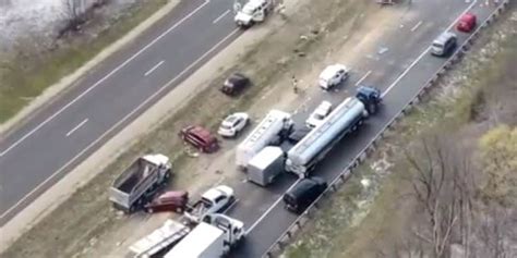 Watch Exclusive Footage Of Interstate Pile Up In Washington County