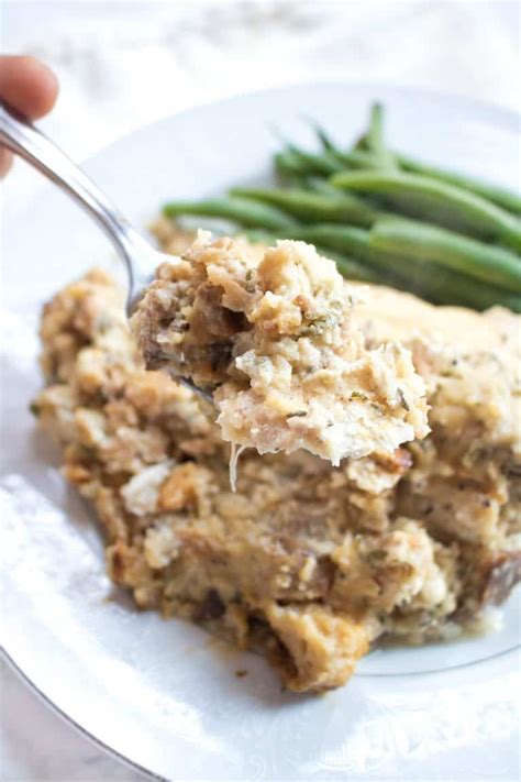 Crock Pot Chicken And Stuffing From Scratch Served From Scratch
