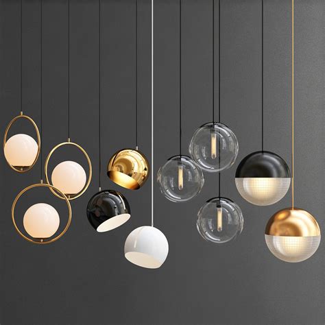 Collection Of Pendant Lights New 3d Cgtrader