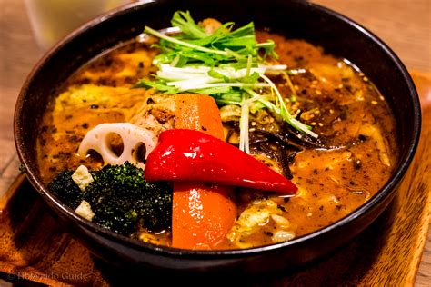 Stir in red curry paste, ginger and garlic until fragrant, about 1 minute. Garaku Soup Curry - Hokkaido Guide
