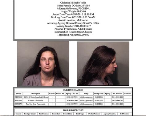 Arrests In Brevard County Feb 11 2016 Space Coast Daily