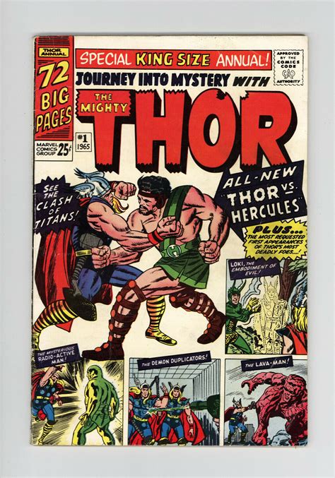 Journey Into Mystery Annual 1 Thor Vs Loki Jack