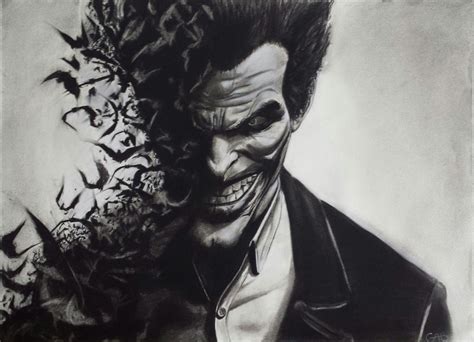 Joker Drawing By Gabriel Verronet Artmajeur Drawings Black And White Drawing Charcoal Art
