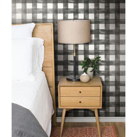 More images for joanna gaines wallpaper home depot » Magnolia Home by Joanna Gaines 56 sq. ft. Watercolor Check ...