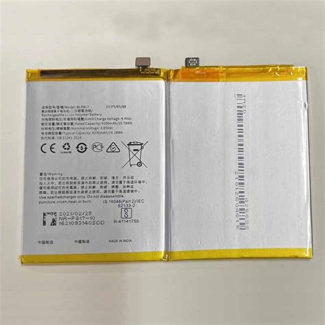 4100mah1578wh Batterie Oppo Blp817 Pour Oppo A15 A15s