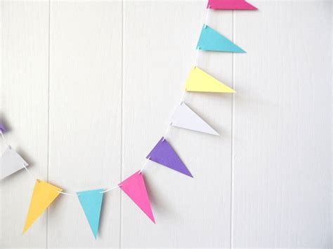 Colorful Triangle Garland Party Bunting Nursery Bunting Party