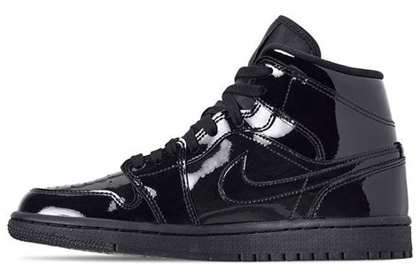 The Air Jordan Drops In Triple Black Patent Leather Shoes Mens Sneakers Black Patent Leather