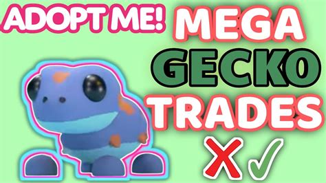 Mega Neon Gecko Trading Proofs In Adopt Me Youtube